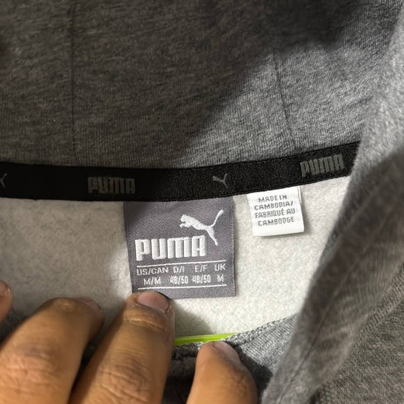 Puma Gray Hoodie - Picture 2 of 3